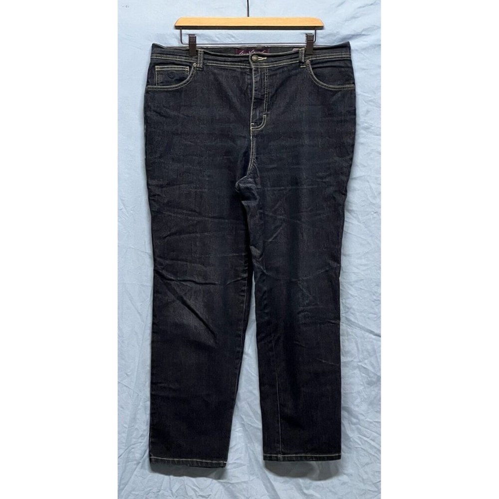 Gloria Vanderbilt Amanda Classic Fit Denim Jeans Size 16W Dark Blue